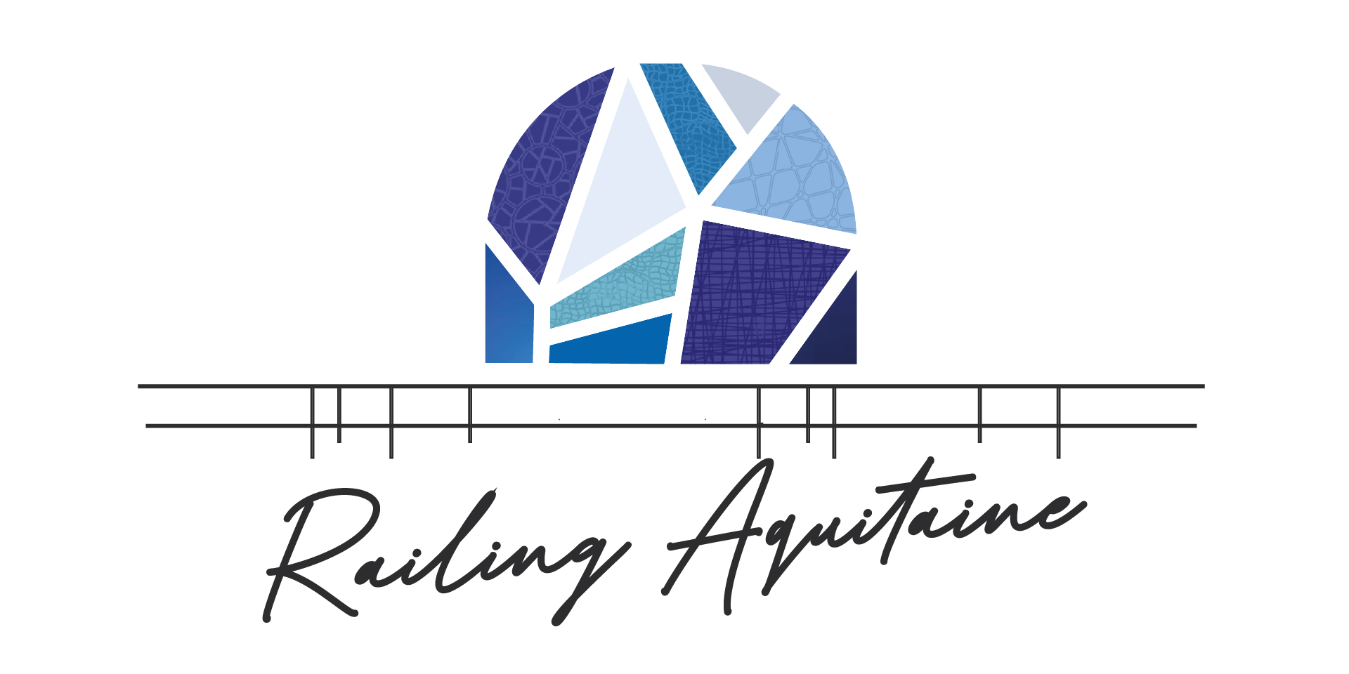 Logo de la société Railing Aquitaine spécialiste des garde-corps sur-mesure et la restauration de vitraux à Bordeaux.